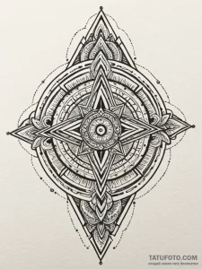 Etched key within obsidian spire, artistic ta... - эскиз тату (№1752526416_0, 14.07.2025 20:53) — Tatufoto.com