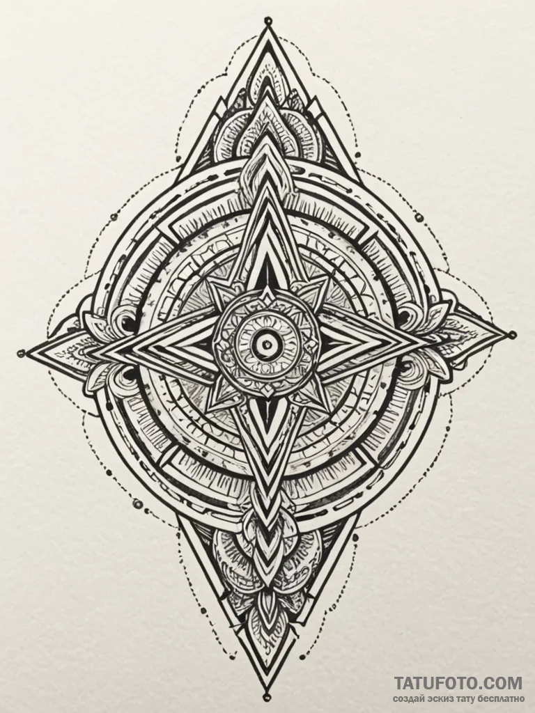 Etched key within obsidian spire, artistic ta... - эскиз тату (№1752526416_0, 14.07.2025 20:53) — Tatufoto.com