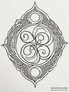 Triskelion, artistic tattoo sketch, ornamenta... - эскиз тату (№1752526755_0, 14.07.2025 20:59) — Tatufoto.com