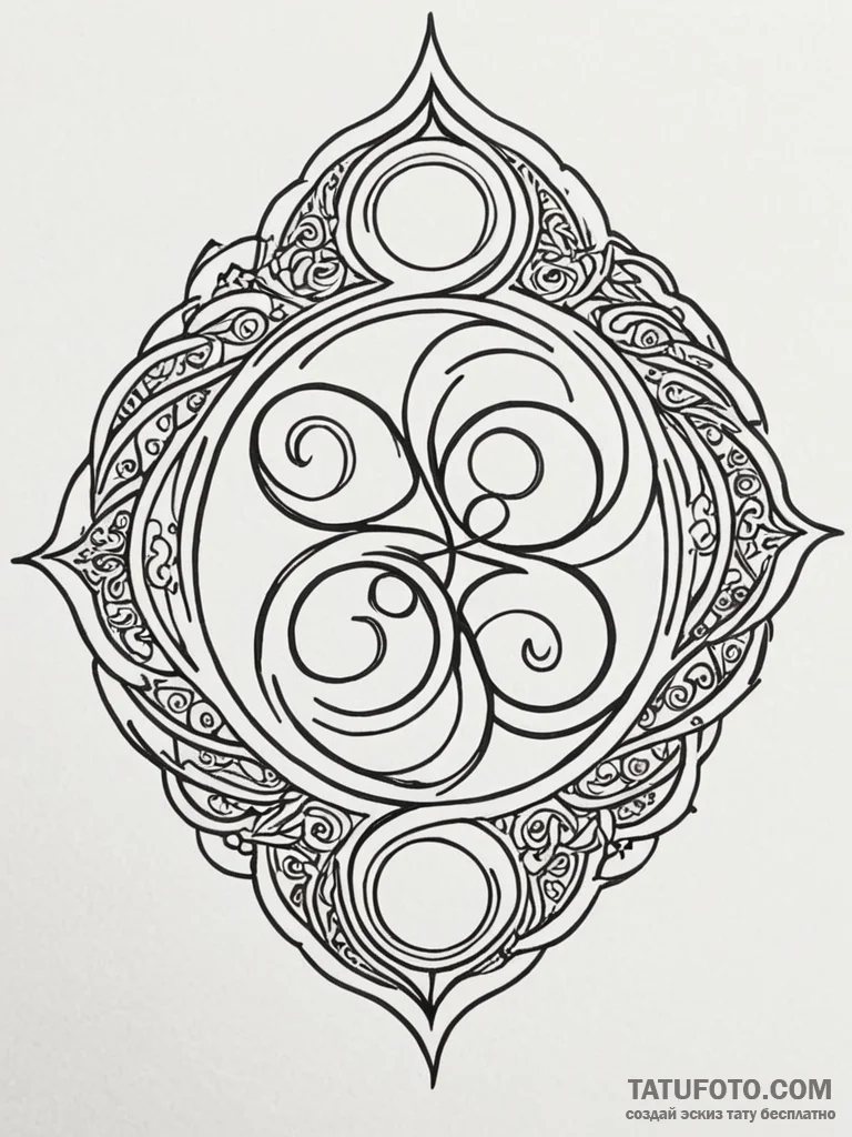 Triskelion, artistic tattoo sketch, ornamenta… — эскиз тату (№1752526755_0, 14.07.2025 20:59) — Tatufoto.com