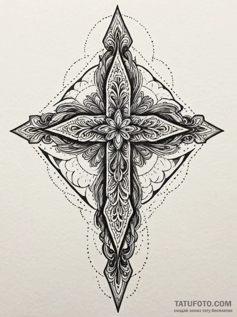 Gleaming blade beneath burning sky, artistic... - эскиз тату (№1752528127_0, 14.07.2025 21:22) — Tatufoto.com