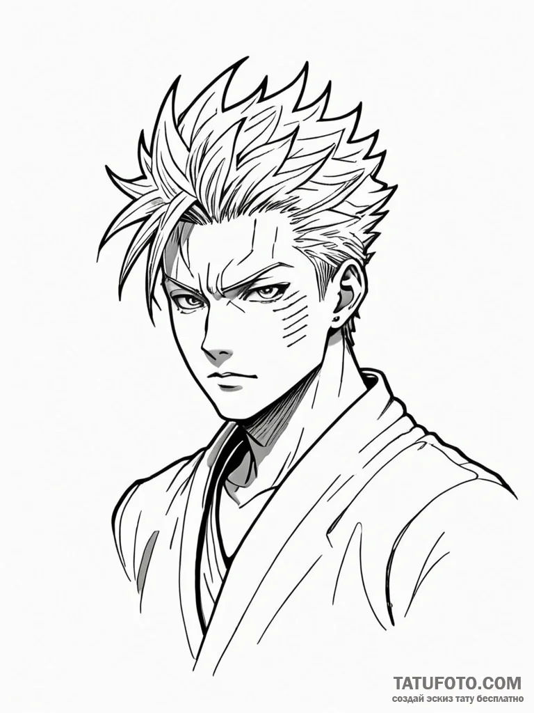 Sukuna's markings from jujutsu kaisen, concep... - эскиз тату (№1752528810_0, 14.07.2025 21:33) — Tatufoto.com