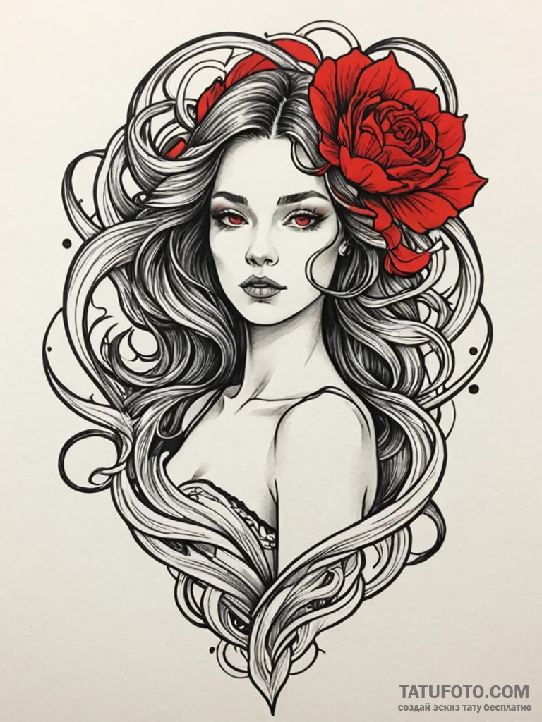 V, tattoo flash sheet design, bold outlines,... - эскиз тату (№1752529744_0, 14.07.2025 21:49) — Tatufoto.com