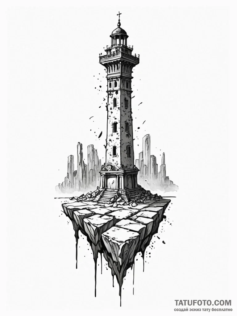 Pillar of salt that was once a person, lookin… — эскиз тату (№1752532130_0, 14.07.2025 22:28) — Tatufoto.com