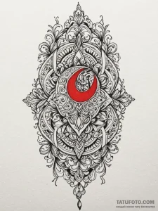 Riddle scroll sealed with wax, ink illustrati... - эскиз тату (№1752534095_0, 14.07.2025 23:01) — Tatufoto.com