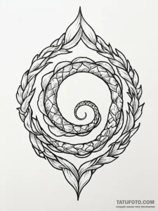 Uroboros - эскиз тату (№1752534946_0, 14.07.2025 23:15) — Tatufoto.com