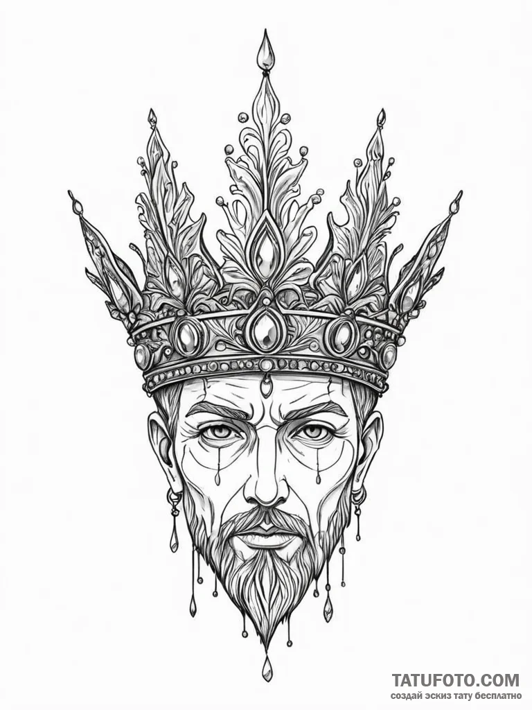 Unseen relic crowned in frost, artistic tatto... - эскиз тату (№1752539941_0, 15.07.2025 00:39) — Tatufoto.com