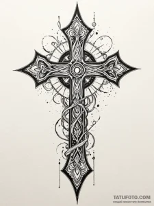 Fractured blade echoing spectral light, artis... - эскиз тату (№1752540196_0, 15.07.2025 00:43) — Tatufoto.com