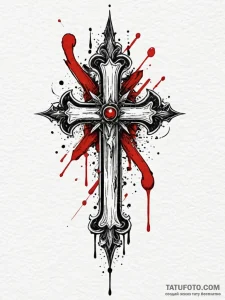 Salt blade through bone relic, tattoo sketch... - эскиз тату (№1752541683_0, 15.07.2025 01:08) — Tatufoto.com