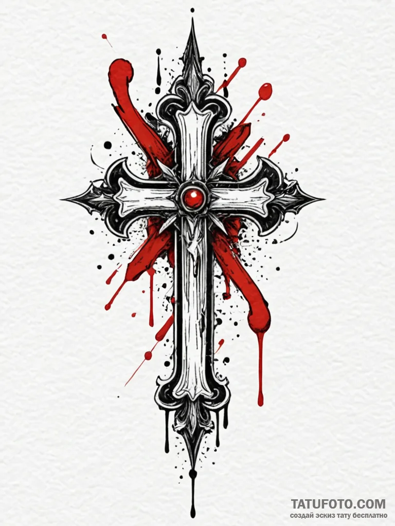 Salt blade through bone relic, tattoo sketch... - эскиз тату (№1752541683_0, 15.07.2025 01:08) — Tatufoto.com