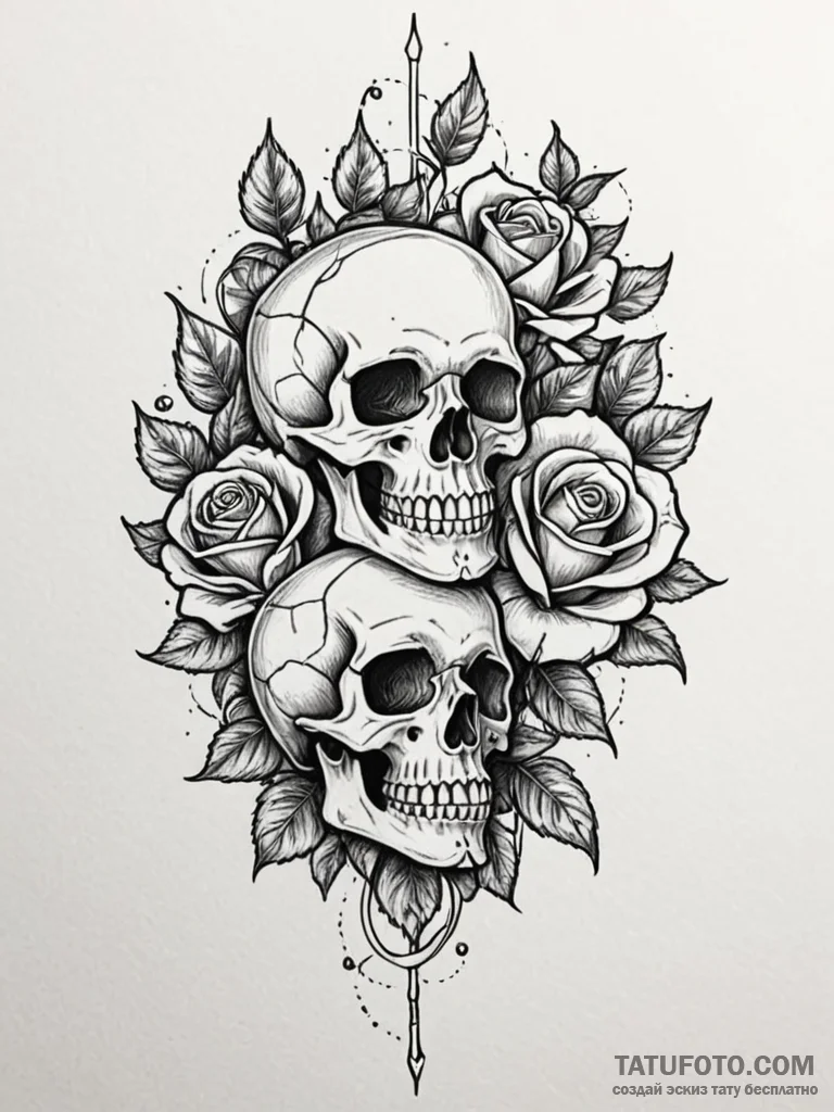 W, artistic tattoo sketch, chicano tattoo sty... - эскиз тату (№1752543725_0, 15.07.2025 01:42) — Tatufoto.com