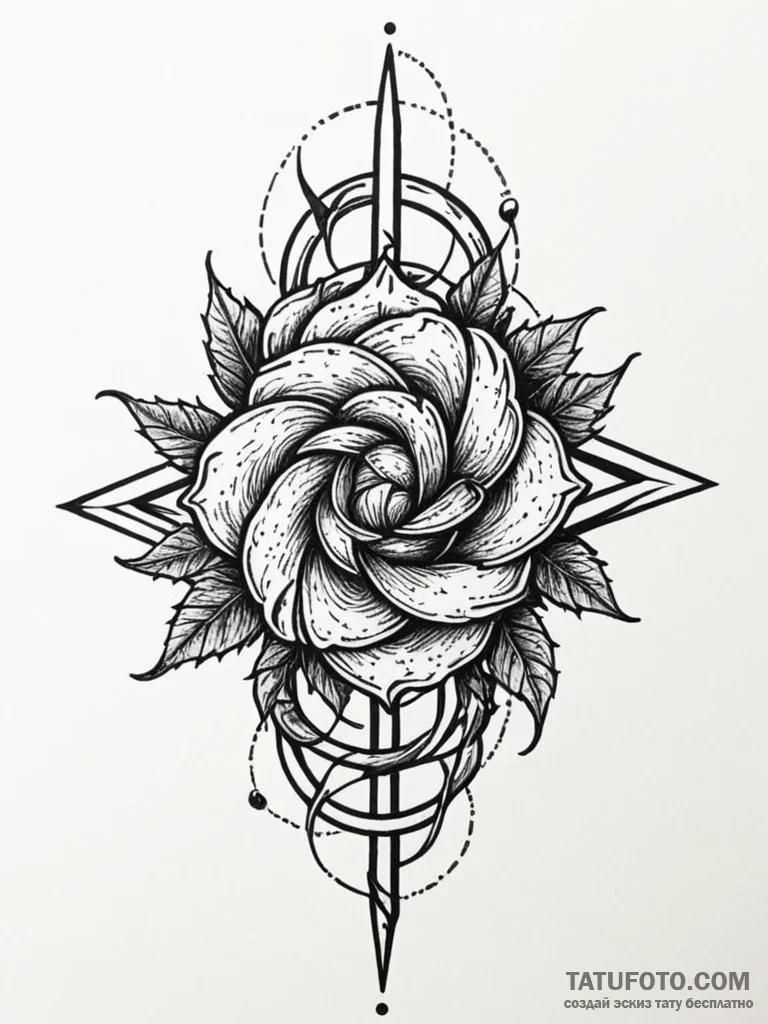 Knot of thorns binding relic, tattoo line art... - эскиз тату (№1752544497_0, 15.07.2025 01:54) — Tatufoto.com