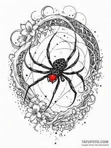 Spider web catching falling stars, tattoo ske... - эскиз тату (№1752545861_0, 15.07.2025 02:17) — Tatufoto.com