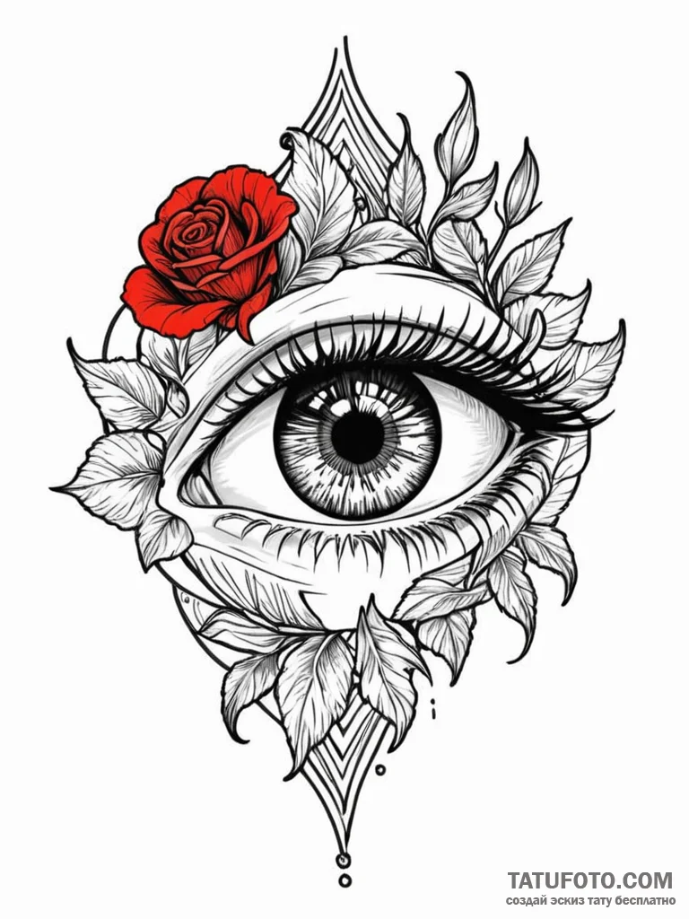 Iris of an eye, with the reflection of a love... - эскиз тату (№1752546202_0, 15.07.2025 02:23) — Tatufoto.com