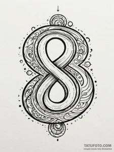 An ampersand symbol, tattoo sketch design, pr... - эскиз тату (№1752547053_0, 15.07.2025 02:37) — Tatufoto.com