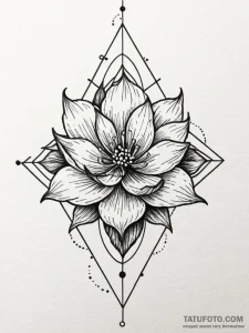 W, tattoo drawing outline, stylized interpret... - эскиз тату (№1752547904_0, 15.07.2025 02:51) — Tatufoto.com