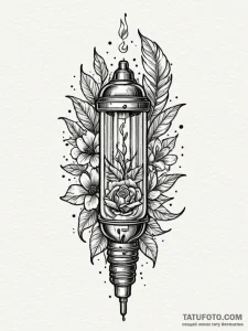 Vacuum tube, tattoo flash sheet design, muted... - эскиз тату (№1752549699_0, 15.07.2025 03:21) — Tatufoto.com