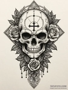 Raven mask veiled in shadows, tattoo drawing... - эскиз тату (№1752551242_0, 15.07.2025 03:47) — Tatufoto.com
