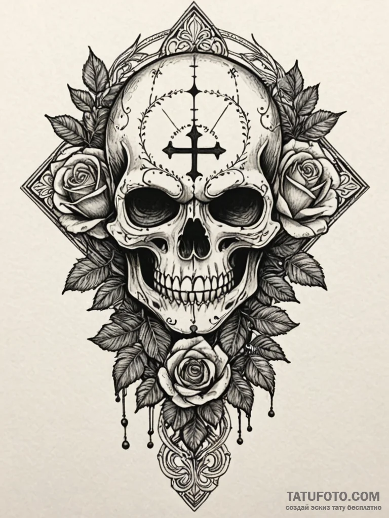 Raven mask veiled in shadows, tattoo drawing... - эскиз тату (№1752551242_0, 15.07.2025 03:47) — Tatufoto.com