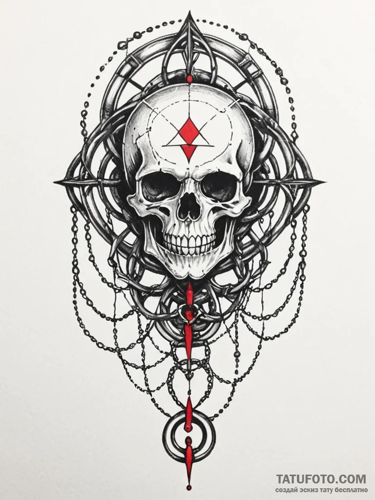 Necromancerр р†р вђљрівђћсћs tome sealed in c... - эскиз тату (№1752552467_0, 15.07.2025 04:07) — Tatufoto.com