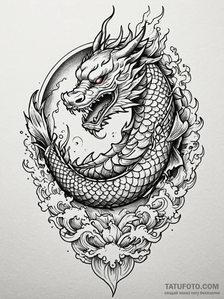 Mirror eye beneath burning sky, tattoo drawin... - эскиз тату (№1752553405_0, 15.07.2025 04:23) — Tatufoto.com