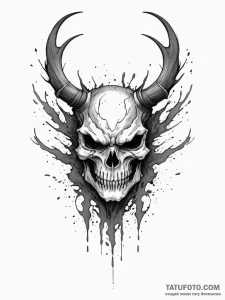 A rorschach inkblot test, artistic tattoo ske... - эскиз тату (№1752554087_0, 15.07.2025 04:34) — Tatufoto.com