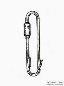 A safety pin - эскиз тату (№1752554343_0, 15.07.2025 04:39) — Tatufoto.com