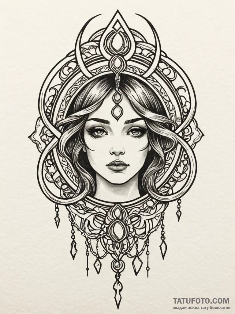 Spirit chains binding relic, tattoo flash she... - эскиз тату (№1752554597_0, 15.07.2025 04:43) — Tatufoto.com