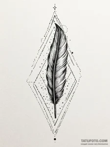 Quill dipped in starry ink, artistic tattoo s... - эскиз тату (№1752556642_0, 15.07.2025 05:17) — Tatufoto.com