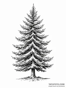 Spruce - эскиз тату (№1752559886_0, 15.07.2025 06:11) — Tatufoto.com