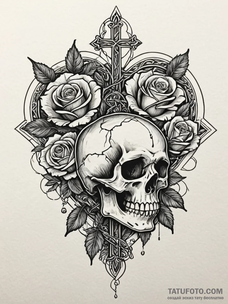 Ashen chains wrapped around heart, tattoo fla... - эскиз тату (№1752562278_0, 15.07.2025 06:51) — Tatufoto.com