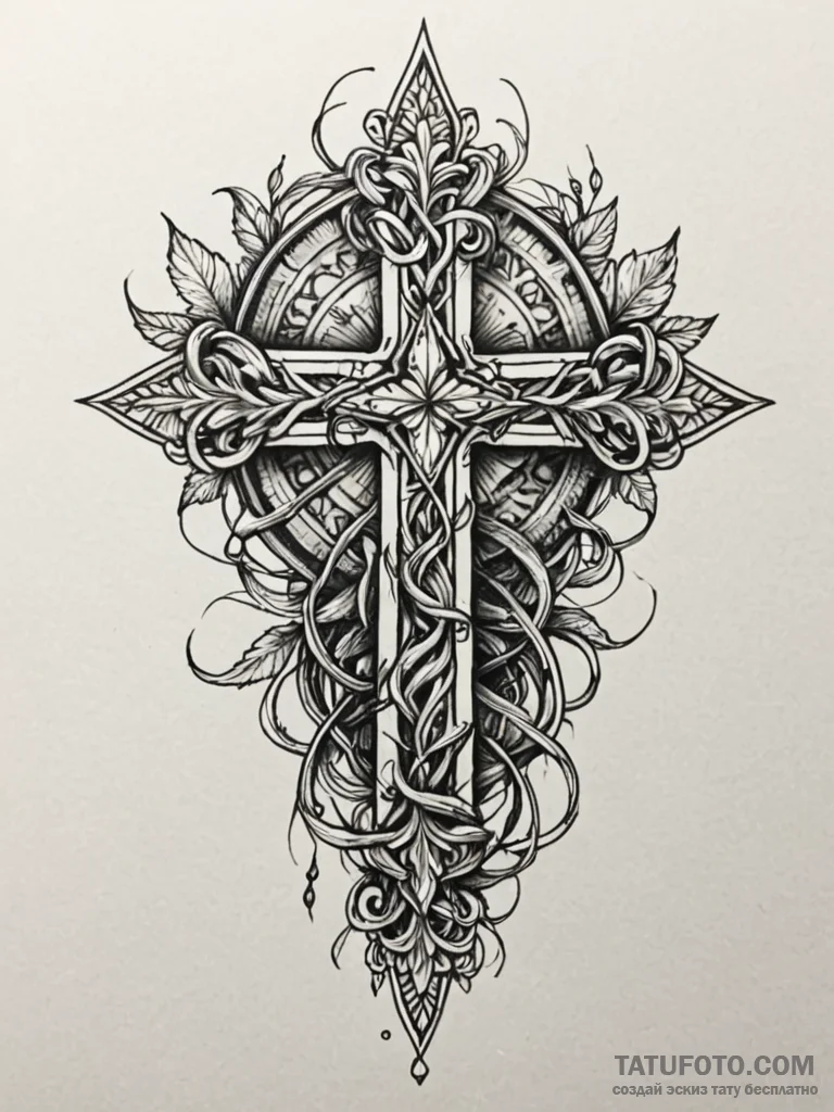 Etched vines consuming helm, tattoo line art,… — эскиз тату (№1752562963_0, 15.07.2025 07:02) — Tatufoto.com