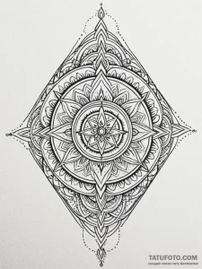 Nun, tattoo sketch design, geometric tattoo s... - эскиз тату (№1752563983_0, 15.07.2025 07:19) — Tatufoto.com