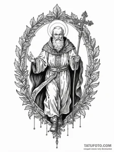 St. nicholas, concept art for tattoo, clear i... - эскиз тату (№1752569361_0, 15.07.2025 08:49) — Tatufoto.com