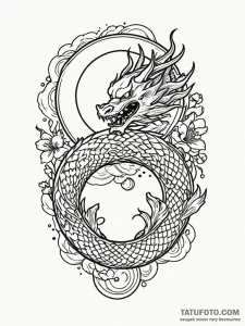 Sun and moon in a delicate, celestial dance,... - эскиз тату (№1752570808_0, 15.07.2025 09:13) — Tatufoto.com