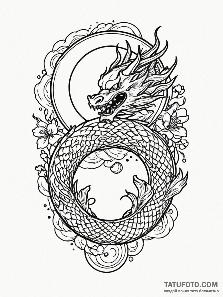 Sun and moon in a delicate, celestial dance,... - эскиз тату (№1752570808_0, 15.07.2025 09:13) — Tatufoto.com