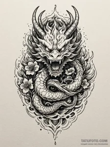 A demogorgon from stranger things, tattoo dra... - эскиз тату (№1752572514_0, 15.07.2025 09:41) — Tatufoto.com