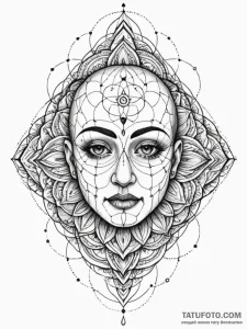 Network server rack, with a ghostly face visi... - эскиз тату (№1752574271_0, 15.07.2025 10:11) — Tatufoto.com
