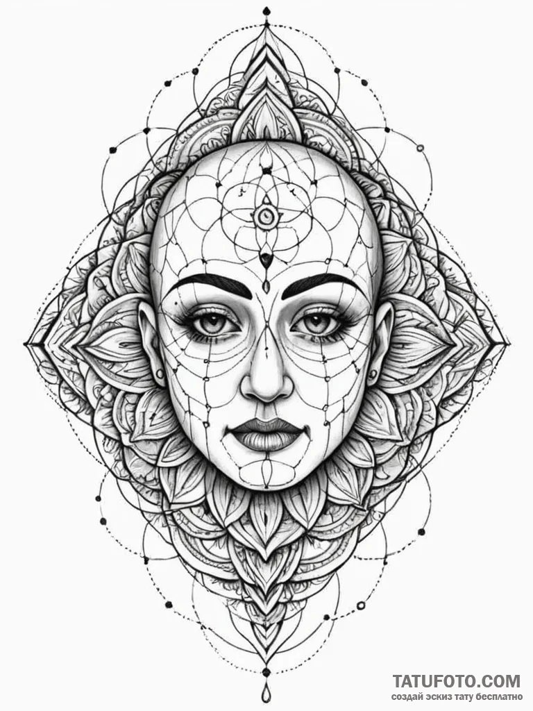 Network server rack, with a ghostly face visi... - эскиз тату (№1752574271_0, 15.07.2025 10:11) — Tatufoto.com