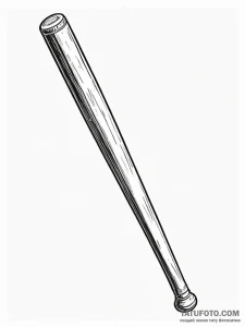 A classic baseball bat resting, ready,, ink i... - эскиз тату (№1752574698_0, 15.07.2025 10:18) — Tatufoto.com