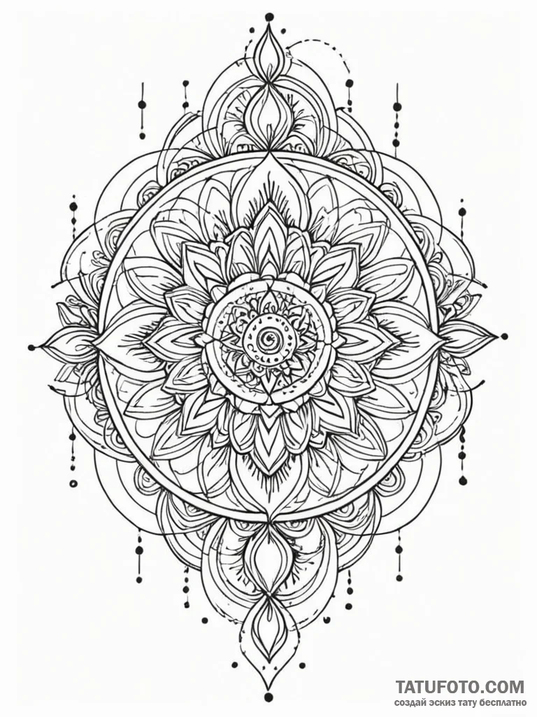 Ice tendrils spiraling skyward, ink illustrat... - эскиз тату (№1752578624_0, 15.07.2025 11:23) — Tatufoto.com