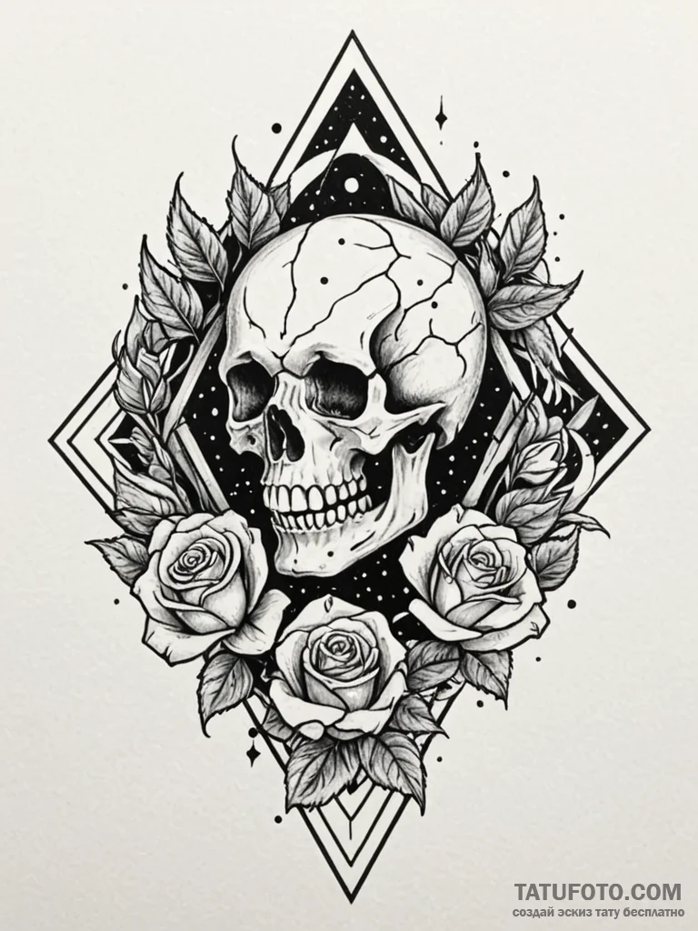 Meteor shattering ancient sigil, tattoo sketc… — эскиз тату (№1752579051_0, 15.07.2025 11:30) — Tatufoto.com