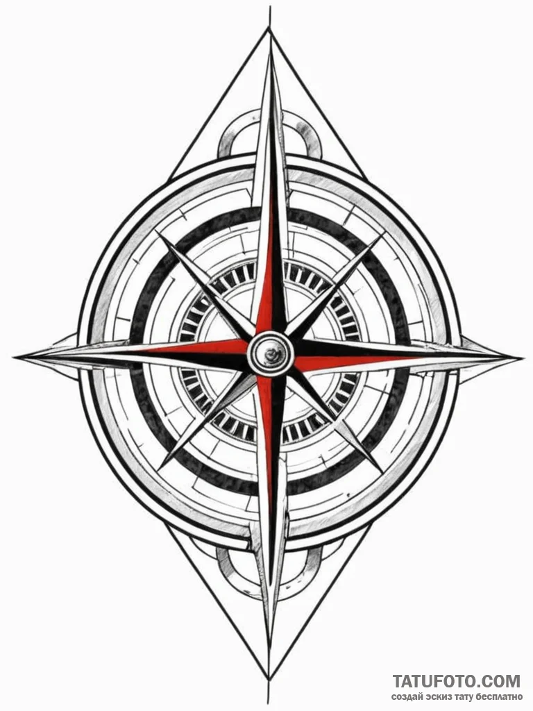 Architectural compass and square, representin... - эскиз тату (№1752580197_0, 15.07.2025 11:49) — Tatufoto.com
