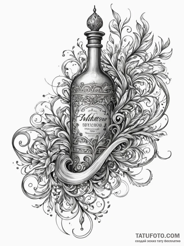 Distiller's copper still, representing craft... - эскиз тату (№1752582667_0, 15.07.2025 12:31) — Tatufoto.com