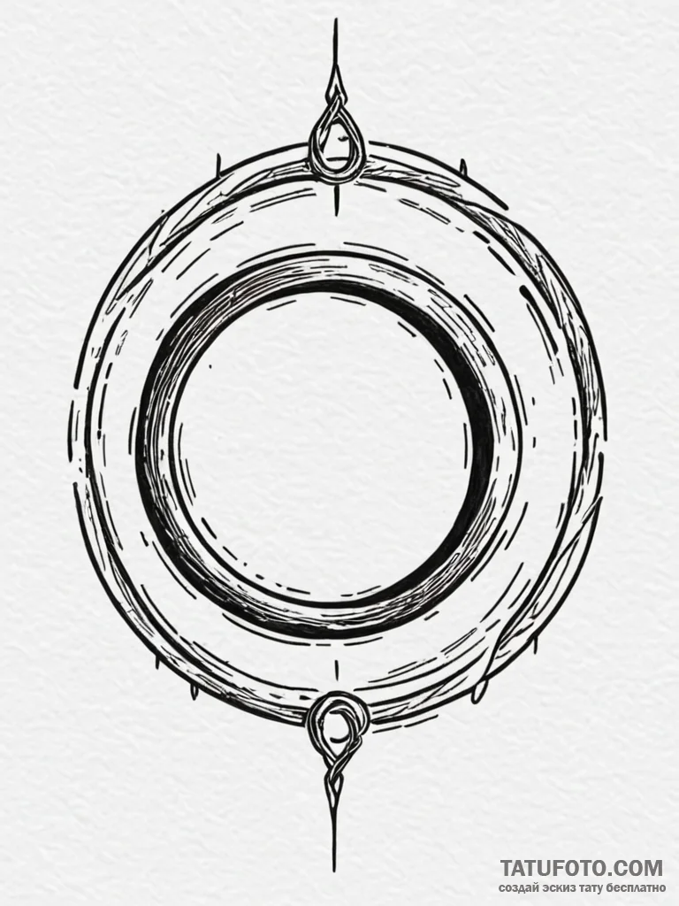 The "one ring" inscription from lord of the r... - эскиз тату (№1752587023_0, 15.07.2025 13:43) — Tatufoto.com