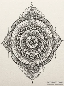 Mandala made from dissected parts of a smartp... - эскиз тату (№1752587283_0, 15.07.2025 13:48) — Tatufoto.com