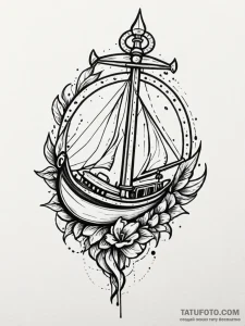 Lute cracked and bleeding notes, ink illustra... - эскиз тату (№1752588473_0, 15.07.2025 14:07) — Tatufoto.com