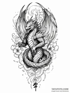 Archangel michael, artistic tattoo sketch, st... - эскиз тату (№1752588729_0, 15.07.2025 14:12) — Tatufoto.com