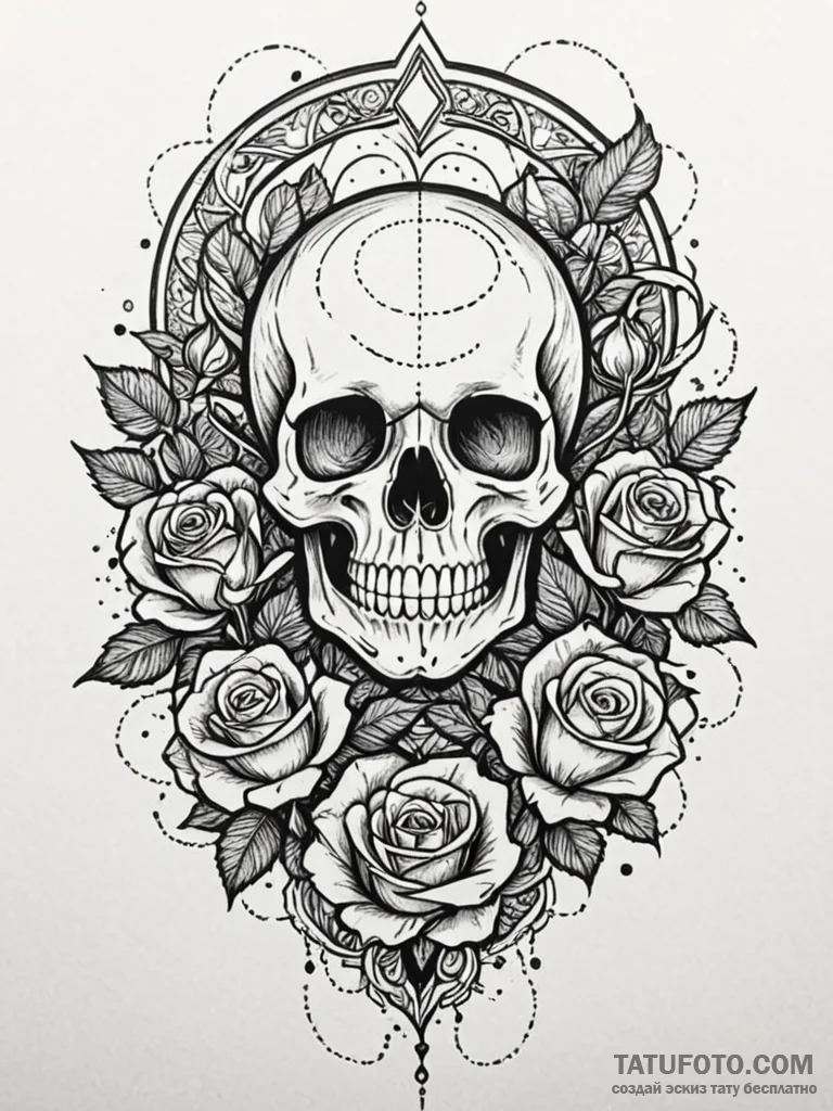 Haunted blade spiraling through void, tattoo... - эскиз тату (№1752589241_0, 15.07.2025 14:20) — Tatufoto.com