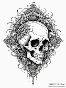 Nuke detonating, the mushroom cloud forming a... - эскиз тату (№1752590607_0, 15.07.2025 14:43) — Tatufoto.com